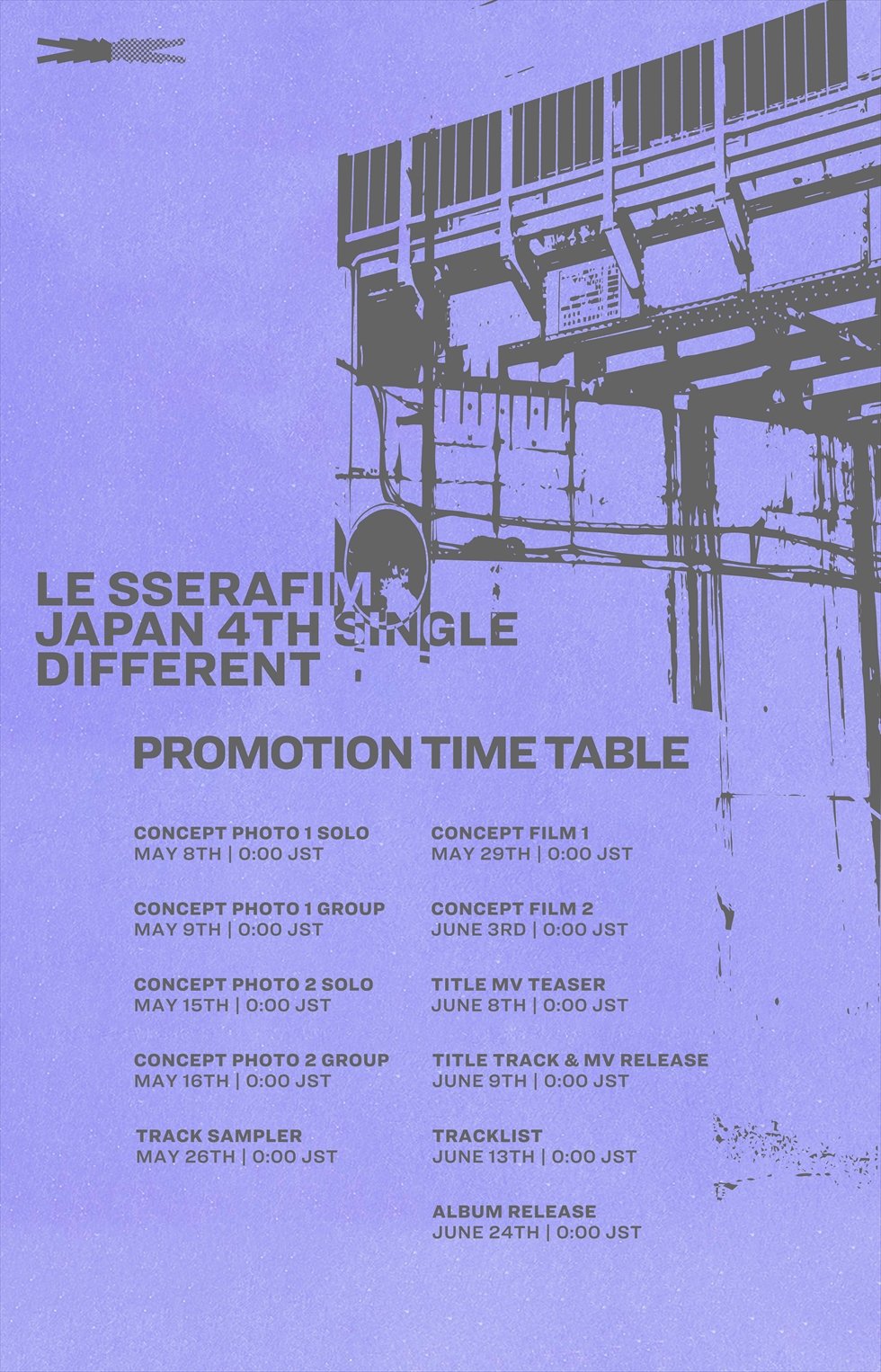 LE SSERAFIM、6月24日発売の日本4thシングル 'DIFFERENT